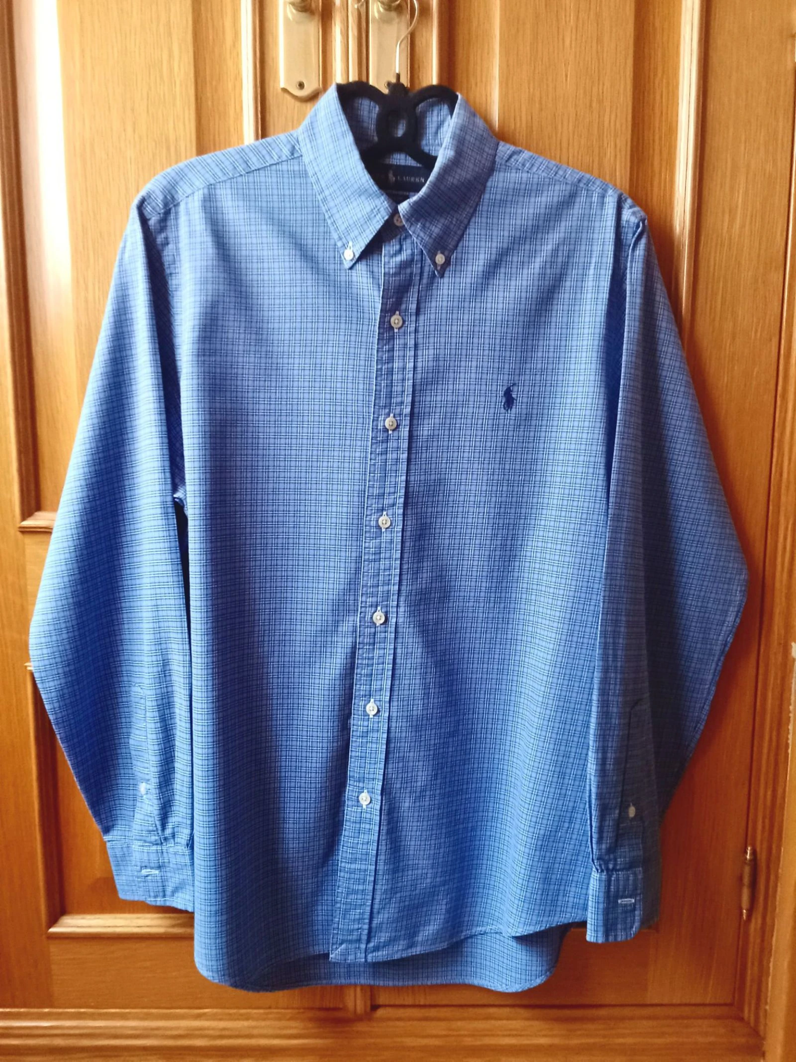 Camisa cuadros hombre talla M Ralph Lauren perfecto estado original vintage